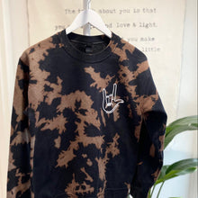 Load image into Gallery viewer, I love you Tie Dye Crewneck Sweatshirt