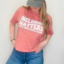 Load image into Gallery viewer, Inclusion Matters Women's Boxy Tee ~ Mauve ~ SALE