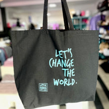 Load image into Gallery viewer, Let's Change the World. Jumbo Tote