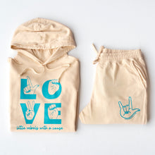 Load image into Gallery viewer, I Love You Garment-Dyed Sweatpants ~ Ivory