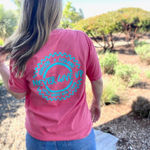 Load image into Gallery viewer, Advocate. Resilience. Never Give Up. Garment-Dyed Crew ~ watermelon