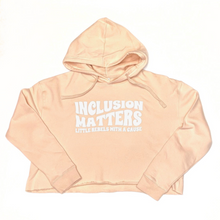 Load image into Gallery viewer, Inclusion Matters. Women's Boxy Hoodie ~ SALE
