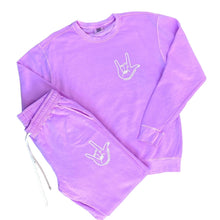 Load image into Gallery viewer, I LOVE YOU Garment- Dyed Crewneck & Hoodie