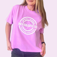 Load image into Gallery viewer, Advocate. Resilience. Never Give Up. Women's Boxy tee