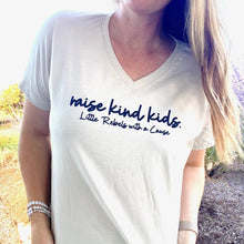 Load image into Gallery viewer, raise kind kids. Women's V-neck