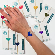 Load image into Gallery viewer, Macrame Heart Adjustable Bracelet