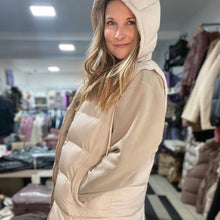 Load image into Gallery viewer, Hooded Longline Puffer Vest