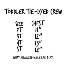 Load image into Gallery viewer, Be Kind & Include Others Toddler Tie Dye Crew