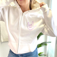 Load image into Gallery viewer, I Love You. Zip hoodie