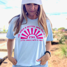 Load image into Gallery viewer, The World is Better with You in it. Garment-Dyed Boxy Tees