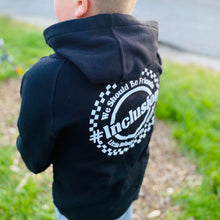 Load image into Gallery viewer, We Should Be Friends.#Inclusion Youth Zip Hoodies