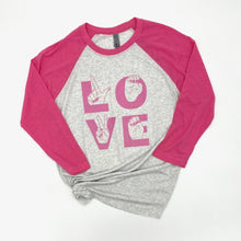 Load image into Gallery viewer, LOVE Raglan Tee