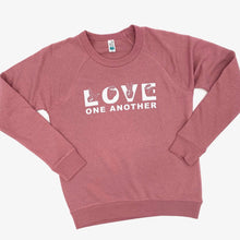 Load image into Gallery viewer, LOVE One Another Raglan Sweatshirt