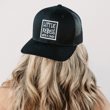 Load image into Gallery viewer, Little Rebels with a Cause Adult Hat - Black
