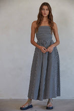 Load image into Gallery viewer, Striped Strapless Flare Maxi Dress
