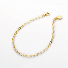 Load image into Gallery viewer, Connected Delicate Paperclip Chain Bracelet
