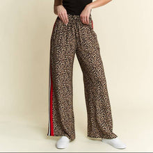 Load image into Gallery viewer, Leopard Trouser with Red Panel
