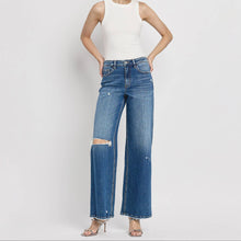 Load image into Gallery viewer, Hise Rise Wide Leg Jean by Flying Monkey
