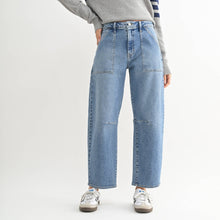 Load image into Gallery viewer, Utility Seamed Barrel Jean by Just Black Denim
