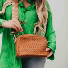 Load image into Gallery viewer, Woven Willow Camera Crossbody Bag
