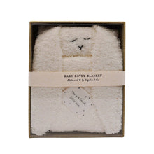 Load image into Gallery viewer, &quot;You are loved, little one.&quot; Bunny Baby Lovey Blanket
