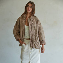 Load image into Gallery viewer, Quilted Mineral Washed Jacket

