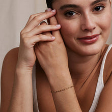 Load image into Gallery viewer, Connected Delicate Paperclip Chain Bracelet
