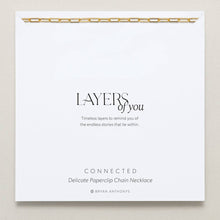 Load image into Gallery viewer, Connected Delicate Paperclip Chain Bracelet
