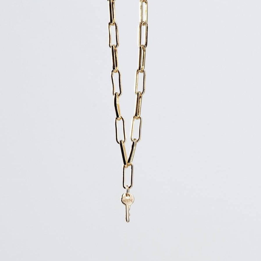 Brooklyn Mini Key Necklace ~ HOPE