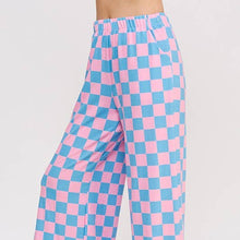Load image into Gallery viewer, Checkered Straight Leg Knit Pants
