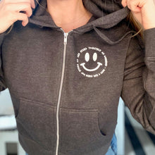 Load image into Gallery viewer, Stand Up &amp; Stand Together. Women&#39;s Boxy Zip Hoodie CJF x LR
