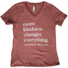 Load image into Gallery viewer, More Kindness Changes Everything. Women&#39;s V-neck

