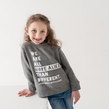 Load image into Gallery viewer, We are all more alike than different. Youth Sweatshirt

