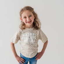 Load image into Gallery viewer, Be Kind &amp; Include Others Toddler Crew ~ Natural Leopard
