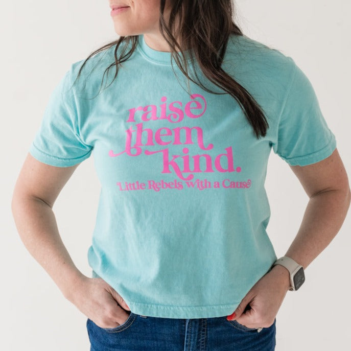 Raise them Kind. Women's Garment- Dyed Boxy Tee