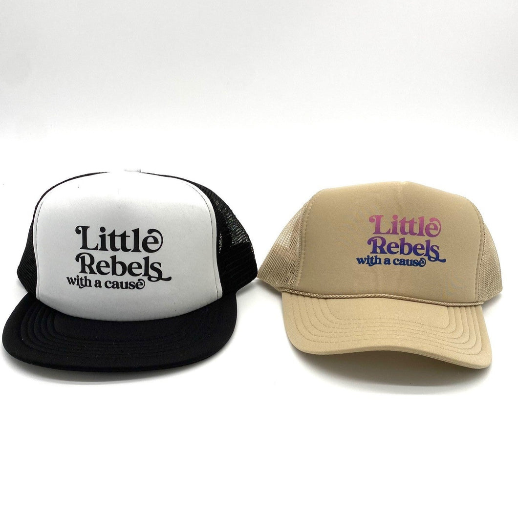 Little Rebels with a Cause Logo Trucker Hats