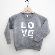 Load image into Gallery viewer, LOVE Toddler Crewneck Sweatshirts
