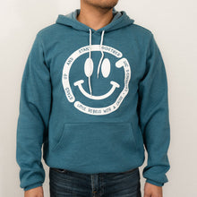 Load image into Gallery viewer, Stand Up &amp; Stand Together Hoodie ~ Teal CJF x LR
