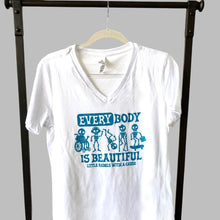 Load image into Gallery viewer, EVERYbody is BEAUTIFUL. Women&#39;s V-neck Tees
