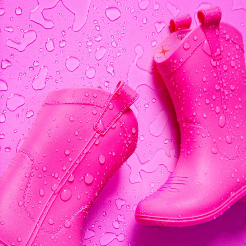 Kid's All Weather Rubber Cowboy Boots