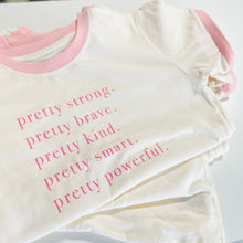 Load image into Gallery viewer, Pretty Brave Ringer Tee
