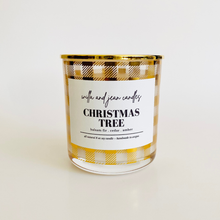 Load image into Gallery viewer, Christmas Tree 8 oz (Plaid) candle

