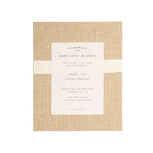 Load image into Gallery viewer, &quot;You are loved, little one.&quot; Bunny Baby Lovey Blanket
