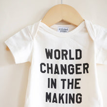 Load image into Gallery viewer, World Changer Baby Onesie
