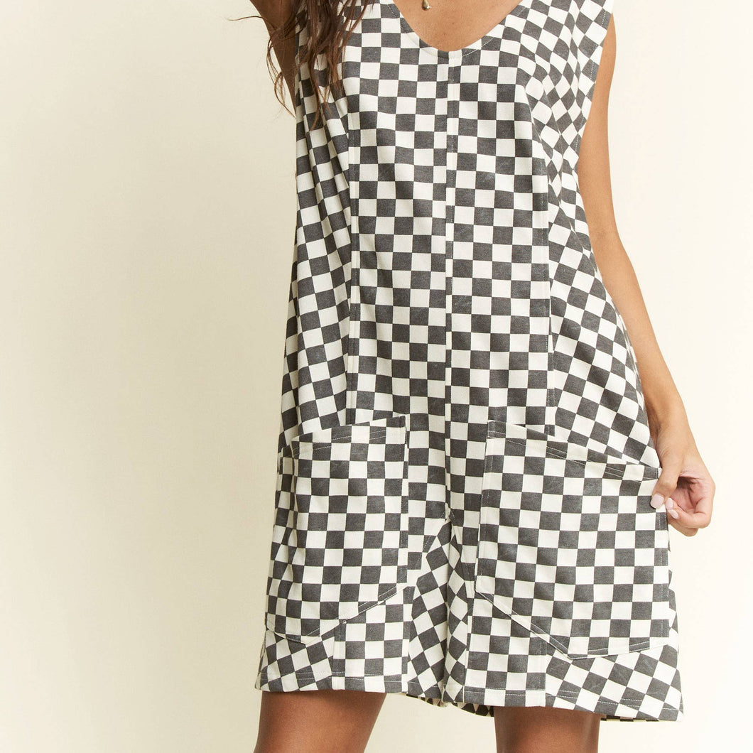 Checkered Romper