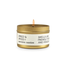 Load image into Gallery viewer, Spiked &amp; Spiced (Red Wine &amp; Cinnamon) Travel Tin Candle
