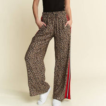 Load image into Gallery viewer, Leopard Trouser with Red Panel
