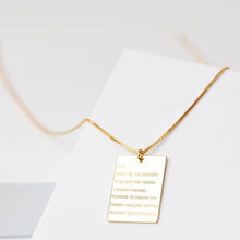 Load image into Gallery viewer, Serenity Prayer Pendant Necklace
