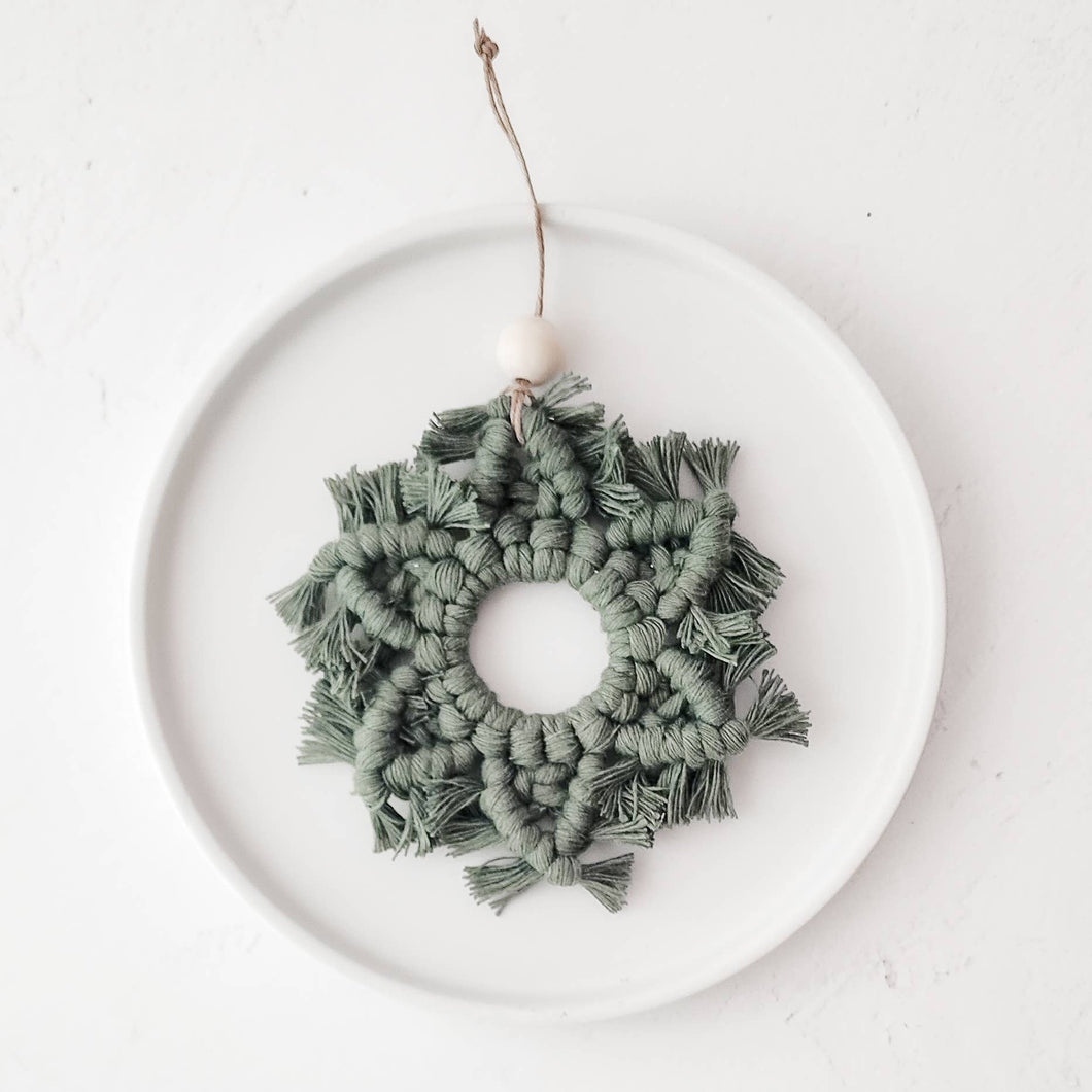 Macrame Snowflake Ornaments