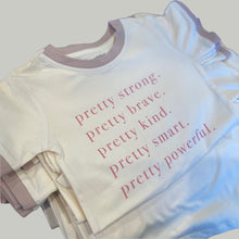 Load image into Gallery viewer, Pretty Brave Ringer Tee
